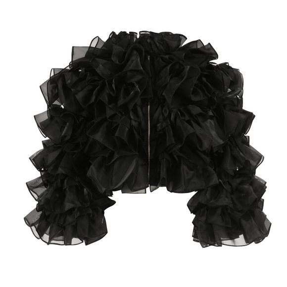 Selkie Raven Le Petit Chou Boa Jacket - S / NWOT - Picture 2 of 7